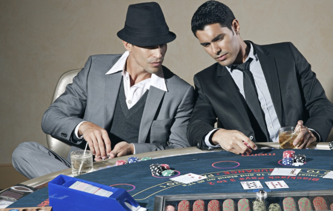 friends playing poker